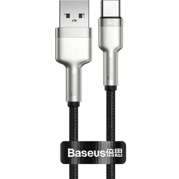 USB-кабель Baseus Cafule Metal Data 66W (0.25m) (Type-C) (Чёрный) CAKF000001