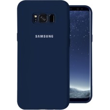 Силиконовый чехол Original Case Samsung Galaxy S8 (Тёмно-синий)