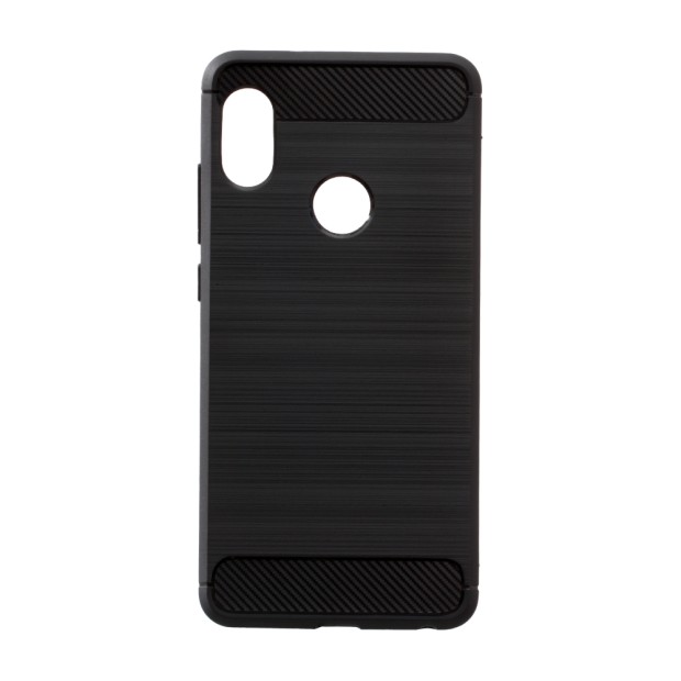 Силиконовый чехол Polished Carbon Xiaomi Mi Play (Чёрный)