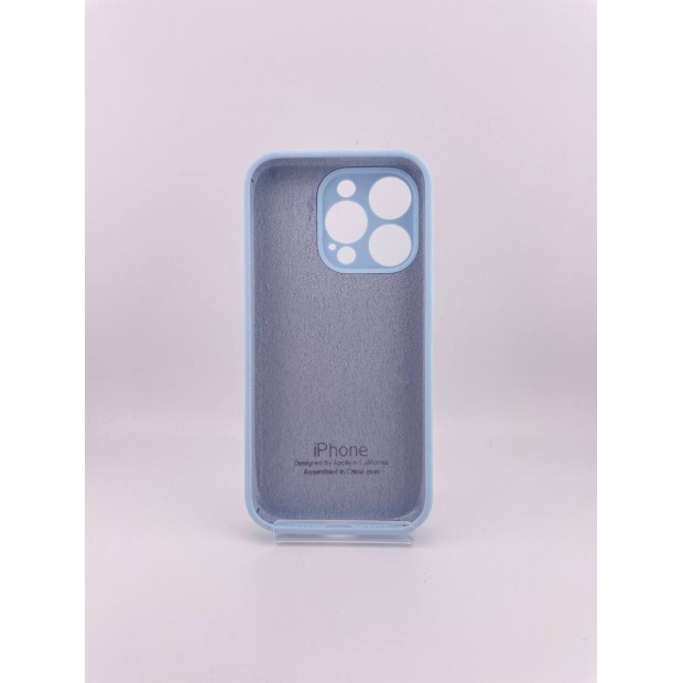 Силикон Original RoundCam Case Apple iPhone 15 Pro (53) Sky Blue