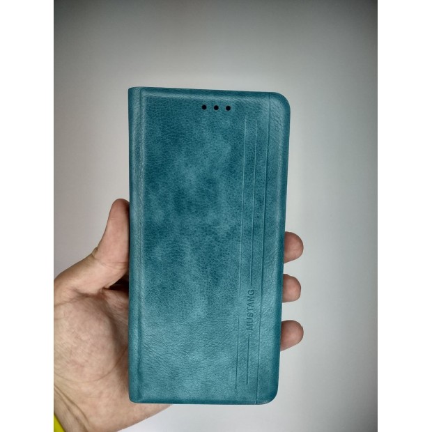 Чехол-книжка Leather Book Xiaomi Redmi Note 10 Pro / 10 Pro Max (Бирюзовый)