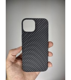 Чехол-накладка Carbon MagSafe для Apple iPhone 15 (Чёрный)