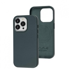 Чехол WAVE Premium Leather Edition Case with MagSafe iPhone 14 Pro (Forest Green)