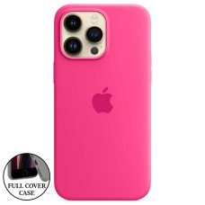Силикон Original Round Case Apple iPhone 14 Pro Max (60) Fuchsia