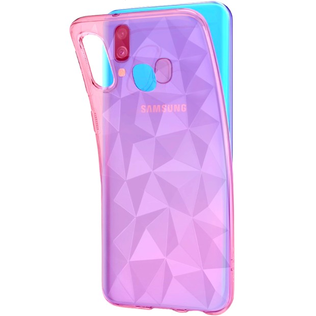 Силиконовый чехол Prism Case Samsung Galaxy A20 / A30 (2019) (Розовый)