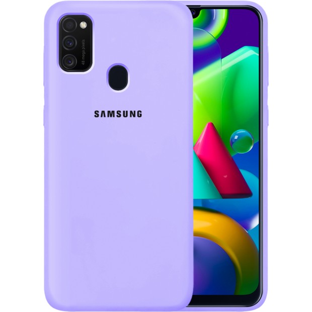 Силикон Original Case Samsung Galaxy M21 (2020) (Фиалковый)