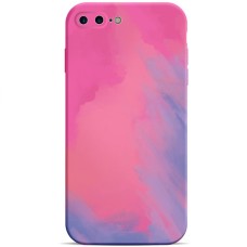 Силікон WAVE Watercolor Case iPhone 7 Plus / 8 Plus (pink / purple)