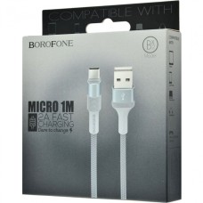 USB-кабель Borofone BX2 (MicroUSB) (Dark Grey)