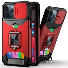 Бронь-чехол Protective Armor Case Apple iPhone 12 / 12 Pro (Красный)