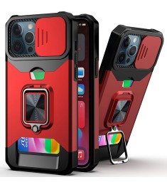 Бронь-чехол Protective Armor Case Apple iPhone 12 / 12 Pro (Красный)