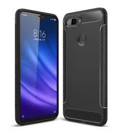 Силикон Soft Carbon Xiaomi Mi8 Lite (Чёрный)