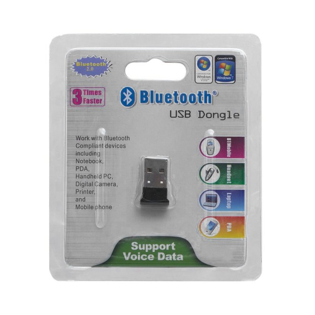 Bluetooth Ресивер USB Slim 2.0 (Чёрный)