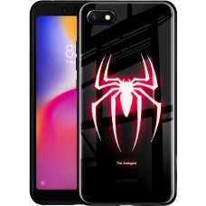 Накладка Luminous Glass Case Xiaomi Redmi 6A (Spider-Man)