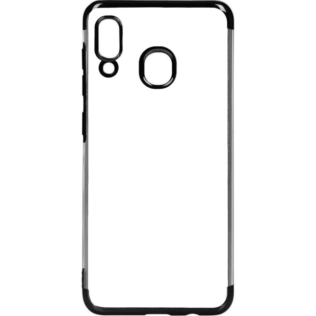Силиконовый чехол UMKU Line Samsung Galaxy A30 (2019) (чёрный)