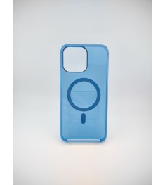 Чехол Clear Case Premium with MagSafe Apple iPhone 15 Pro Max (Royal Blue)