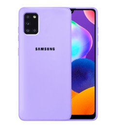 Силикон Original 360 Case Logo Samsung Galaxy A31 (2020) (Фиалковый)