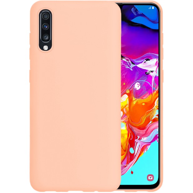 Силиконовый чехол iNavi Color Samsung Galaxy A70 (2019) (Розовый)