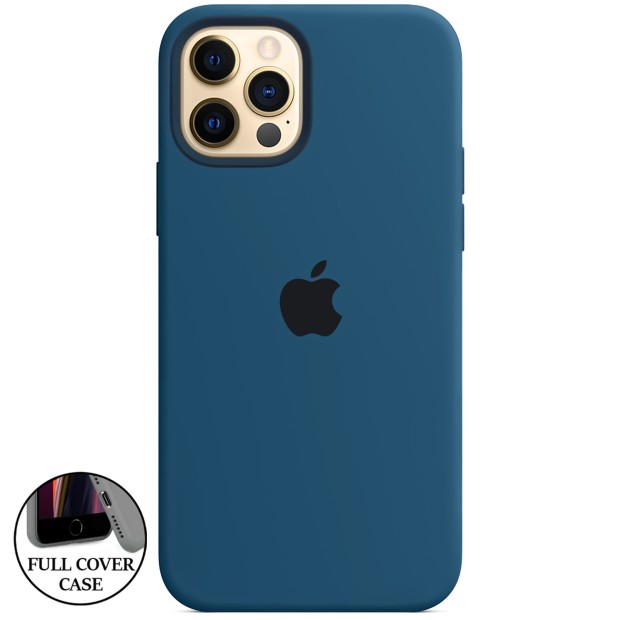 Силикон Original Round Case Apple iPhone 12 / 12 Pro (22) Blue Cobalt