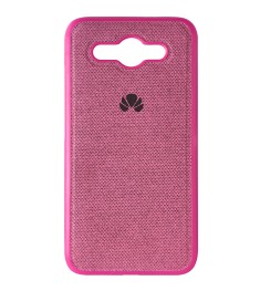 Силикон Textile Huawei Y3 (2017) (Розовый)
