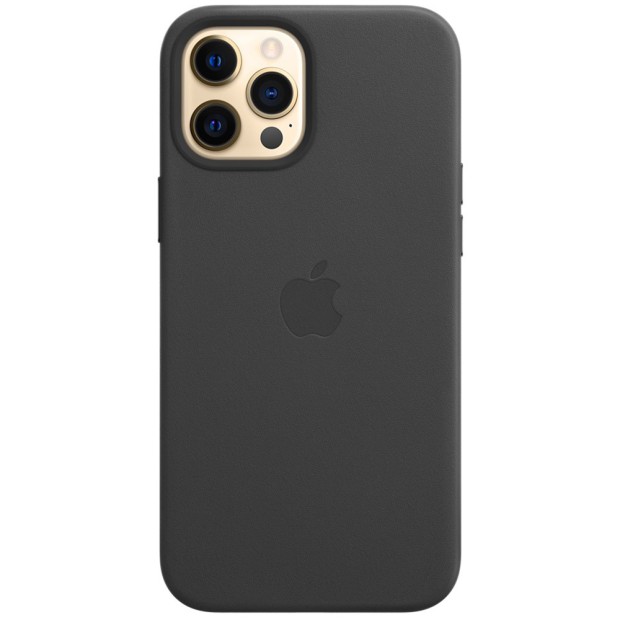 Чехол Leather Case for Apple Iphone 12 Pro Max (Black)