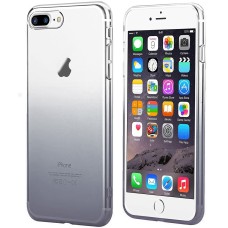 Силикон WS Gradient Apple iPhone 7 Plus / 8 Plus (Clear & Gray)