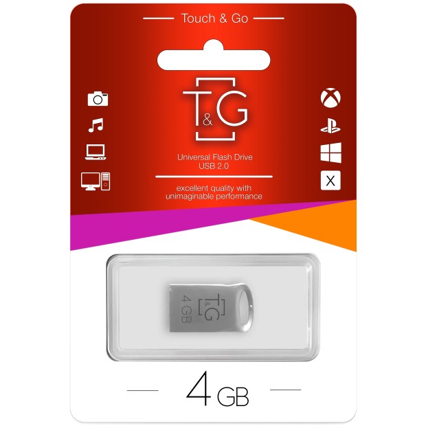 USB флеш-накопитель Touch & Go 105 Metal Series 4Gb (Короткая)