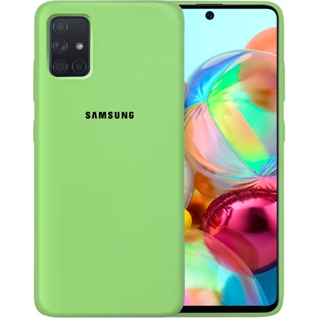 Силикон Original Case Samsung Galaxy A71 (2020) (Зелёный)