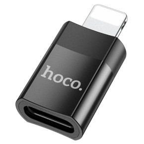 Переходник Hoco UA17 (Type-C - Lightning) (Чёрный)