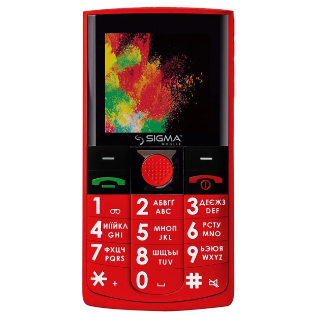 Мобільний телефон Sigma Comfort 50 Solo (Red)