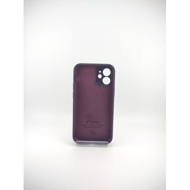 Силикон Original RoundCam Case Apple iPhone 12 Mini (Eggplant)