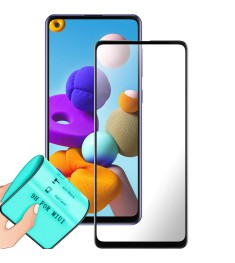 Защитное стекло 5D Ceramic Samsung Galaxy A21 / A21S (2020) Black