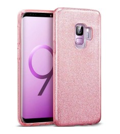 Силикон Glitter Samsung Galaxy S9 (Розовый)