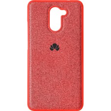 Силикон Textile Huawei Y7 Prime (2017) (Красный)