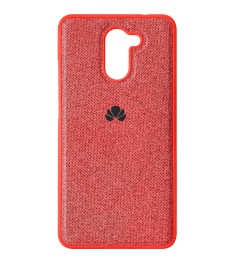Силикон Textile Huawei Y7 Prime (2017) (Красный)