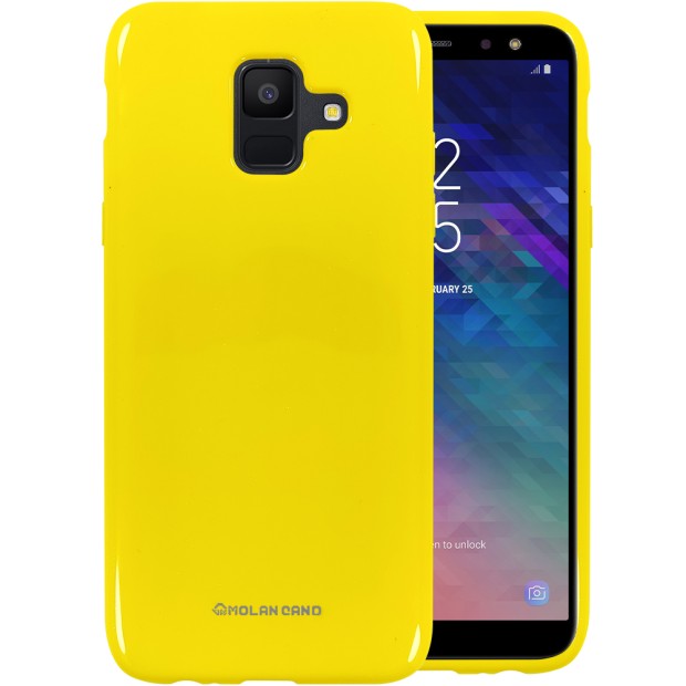 Силикон Molan Shining Samsung Galaxy A6 (2018) A600 (Жёлтый)