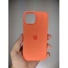 Силикон Original Round Case Apple iPhone 15 (Apricot)