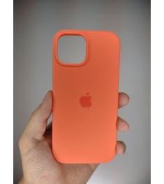 Силикон Original Round Case Apple iPhone 15 (Apricot)