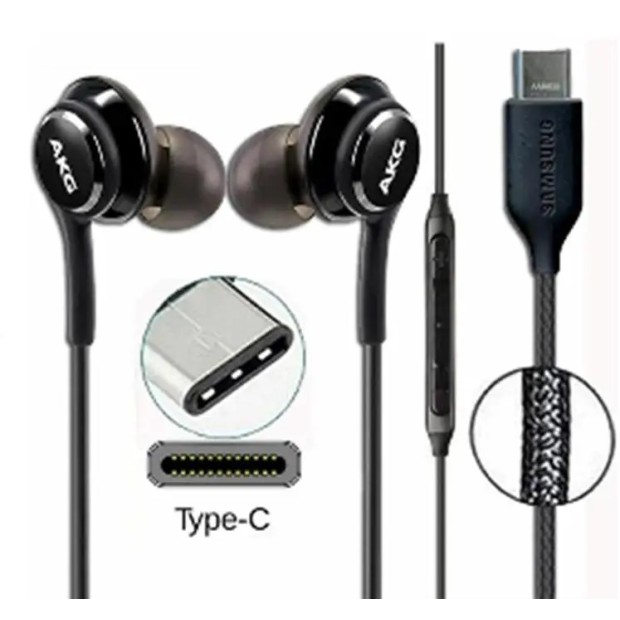 Проводные наушники-гарнитура вакуумные Samsung AKG EO-IG100BBEGWW (Type-C) (Чёрный)