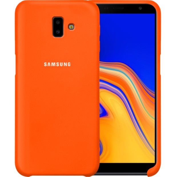 Силикон Original Case Samsung Galaxy J6 Plus (2018) J610 (Оранжевый)