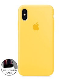 Силикон Original Round Case Apple iPhone XS Max (13) Yellow