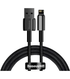 USB-кабель Baseus Tungsten Gold 2.4A (1m) (Lightning) (Чёрный) CALWJ-01