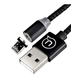 USB кабель Usams Magnetic (lightning) (Чёрный)