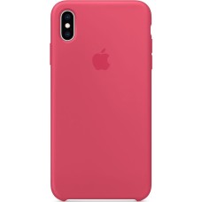 Чехол Silicone Case Apple iPhone X / XS (Hibiscus Pink)