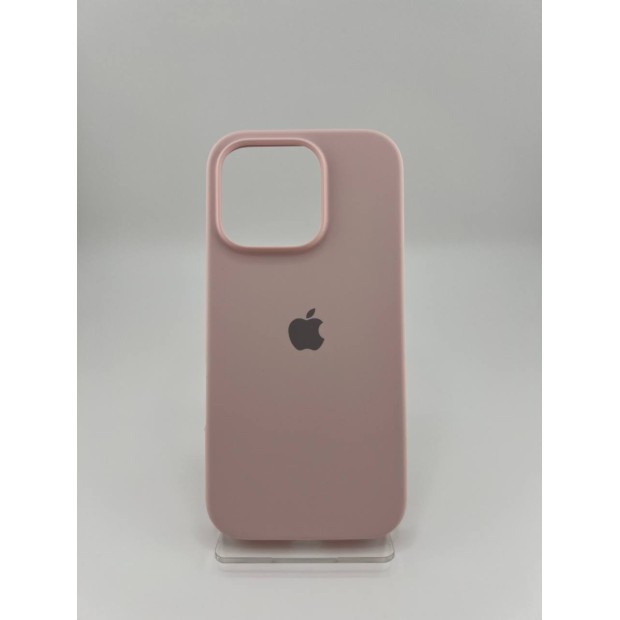 Силикон Original Round Case Apple iPhone 16 Pro (76) Chalk Pink