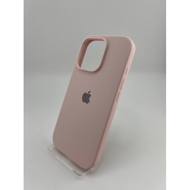 Силикон Original Round Case Apple iPhone 16 Pro (76) Chalk Pink