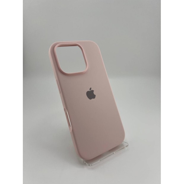 Силикон Original Round Case Apple iPhone 16 Pro (76) Chalk Pink