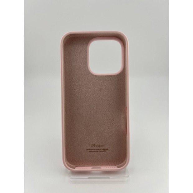 Силикон Original Round Case Apple iPhone 16 Pro (76) Chalk Pink