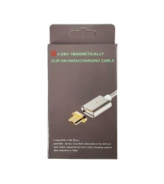 USB-кабель Clip-ON Magnetic (MicroUSB) (Cтальной)