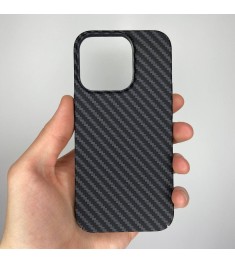 Чехол-накладка Carbon MagSafe для Apple iPhone 14 Pro (Чёрный)