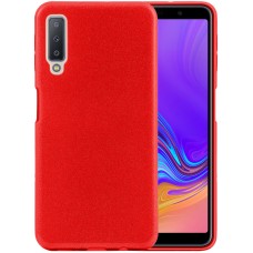 Силиконовый чехол Glitter Samsung Galaxy A7 (2018) A750 (красный)